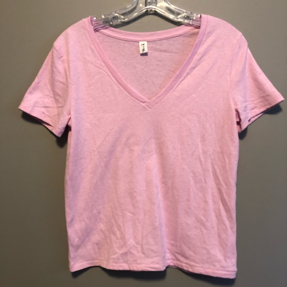 NWOT Bubblegum Pink Closet Staple V-neck- All size